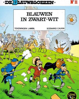 Blauwbloezen 11 Blauwen in zwart wit